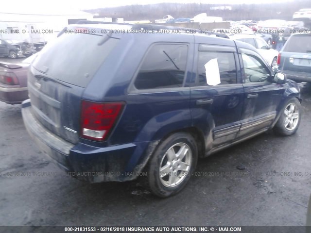 1J4GR48K15C584426 - 2005 JEEP GRAND CHEROKEE LAREDO/COLUMBIA/FREEDOM 蓝色 照片 4