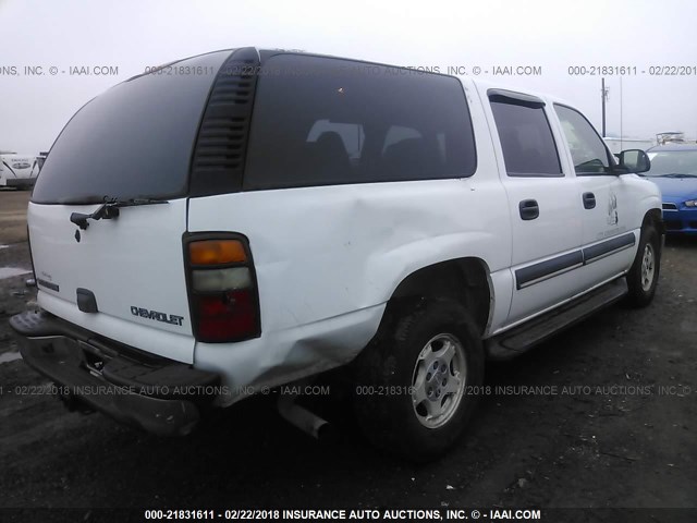 1GNEC16Z03J137759 - 2003 CHEVROLET SUBURBAN C1500 WHITE photo 4