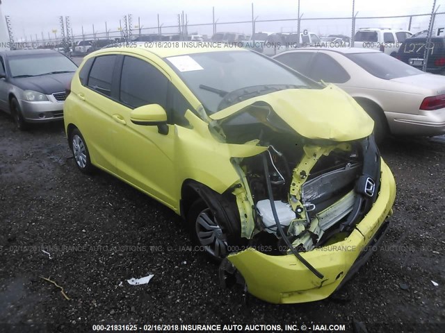 JHMGK5H51GX033045 - 2016 HONDA FIT LX YELLOW photo 1