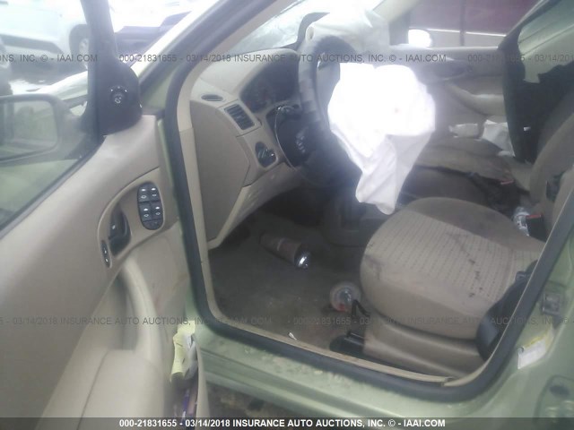 1FAFP34NX7W163605 - 2007 FORD FOCUS ZX4/S/SE/SES 绿色 照片 5