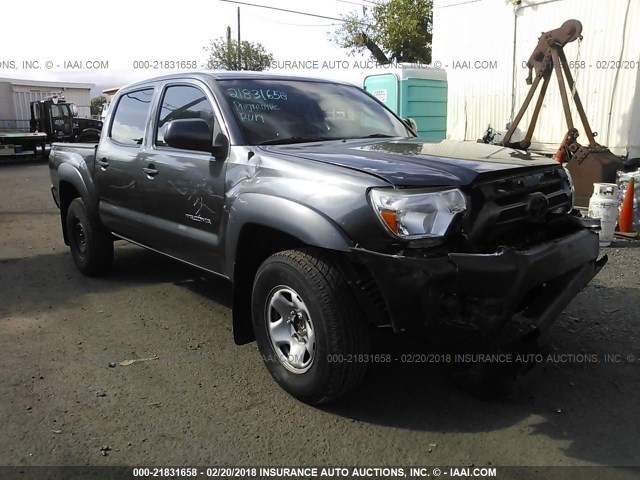 3TMJU4GN4DM156479 - 2013 TOYOTA TACOMA DOUBLE CAB PRERUNNER GRAY photo 1