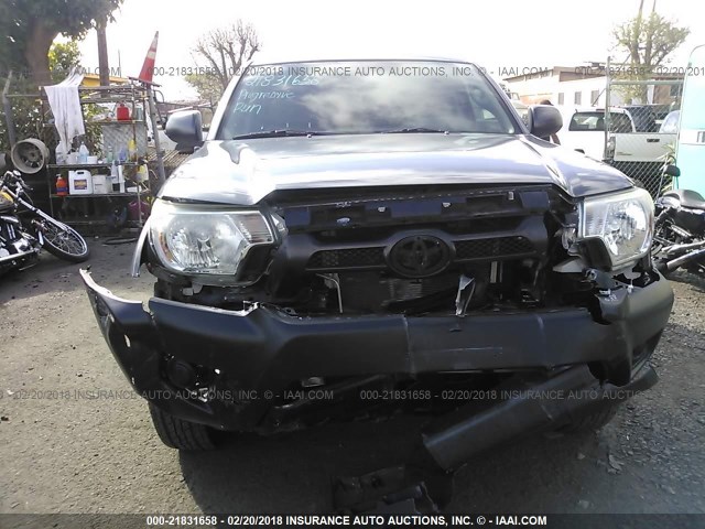 3TMJU4GN4DM156479 - 2013 TOYOTA TACOMA DOUBLE CAB PRERUNNER GRAY photo 6