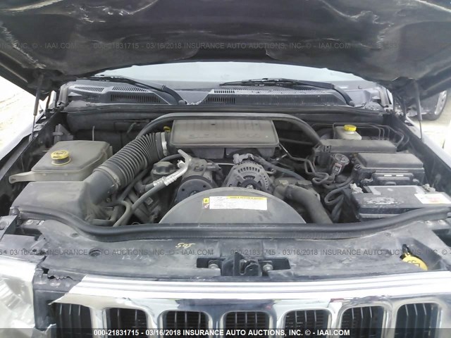 1J8HG48K17C647682 - 2007 JEEP COMMANDER BLACK photo 10