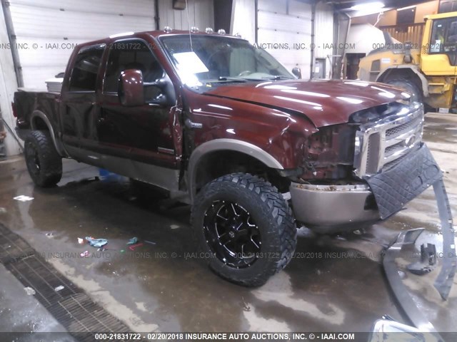 1FTSW21P55EB71562 - 2005 FORD F250 SUPER DUTY BROWN photo 1