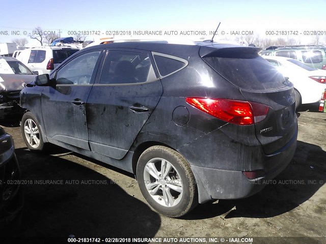 KM8JUCAC9BU159383 - 2011 HYUNDAI TUCSON GLS/LIMITED BLACK photo 3