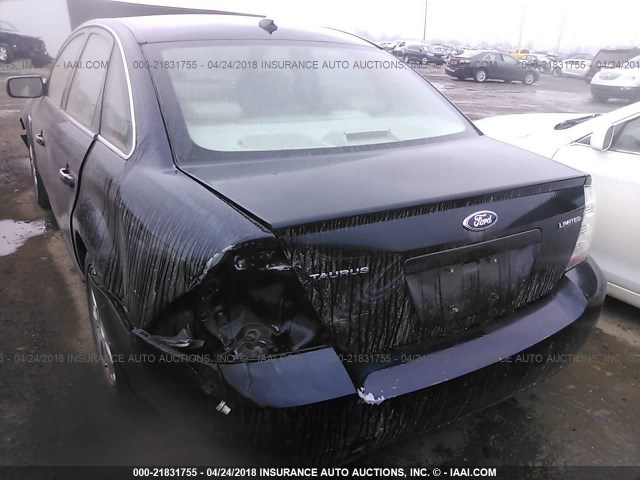 1FAHP25W78G113136 - 2008 FORD TAURUS LIMITED Dark Blue photo 3