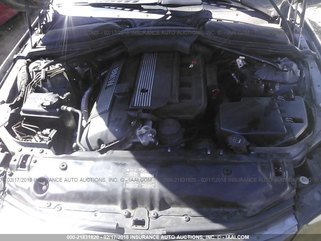 WBANA53525B862863 - 2005 BMW 525 I SILVER photo 10