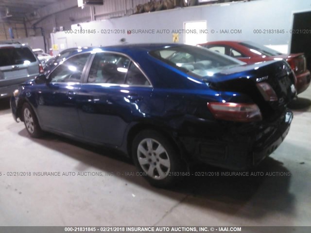 4T1BE46K09U318955 - 2009 TOYOTA CAMRY SE/LE/XLE BLUE photo 3