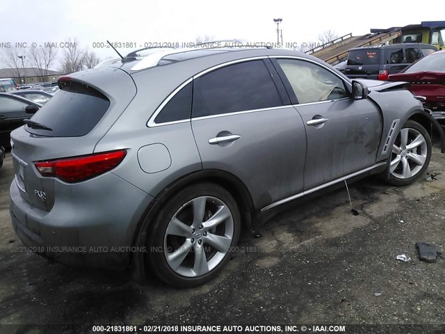 JN8BS1MWXBM170132 - 2011 INFINITI FX50 GRAY photo 4