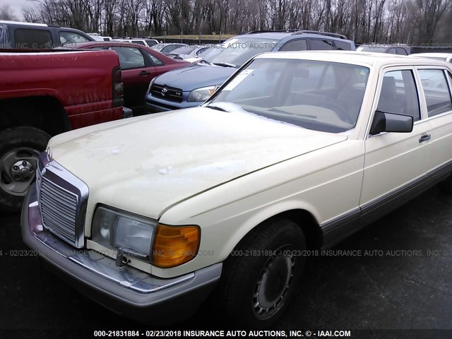 WDBCA35D0GA206011 - 1986 MERCEDES-BENZ 420 SEL BEIGE photo 2