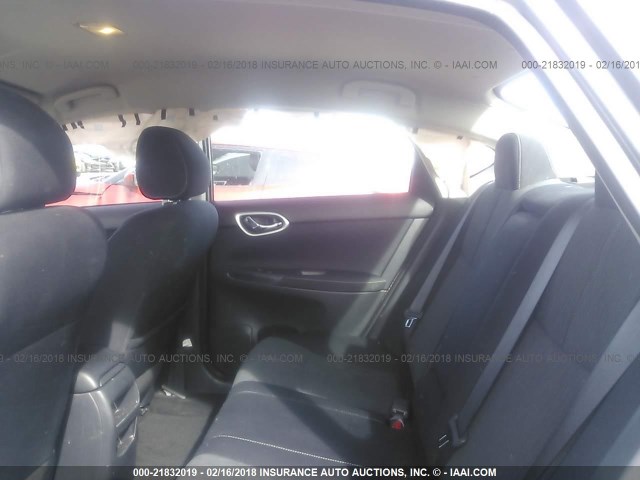 3N1AB7AP0FY238922 - 2015 NISSAN SENTRA S/SV/SR/SL GRAY photo 8