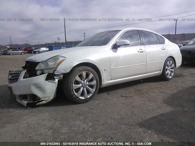 JNKAY01E56M112364 - 2006 INFINITI M35 SPORT WHITE photo 2