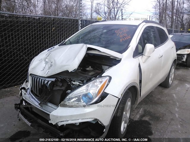 KL4CJFSB6GB558925 - 2016 BUICK ENCORE CONVENIENCE Սպիտակ լուսանկար 2