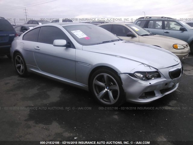 WBAEA53518CV90160 - 2008 BMW 650 I SILVER photo 1