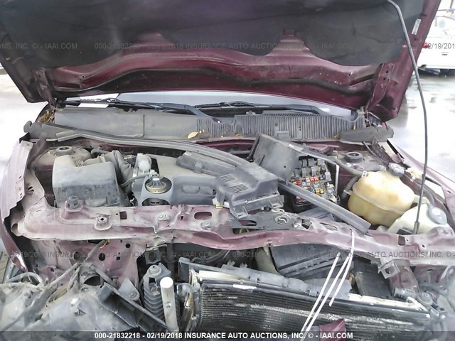 2CNDL23F186281678 - 2008 CHEVROLET EQUINOX LS MAROON photo 10