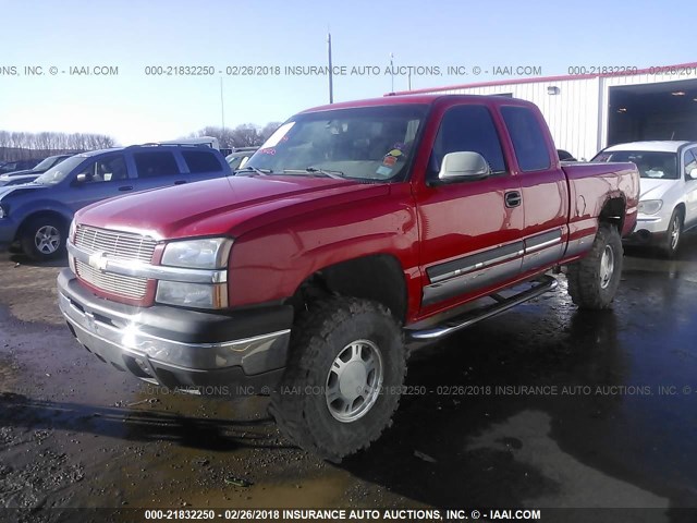 1GCEK19T43E290365 - 2003 CHEVROLET SILVERADO K1500 RED photo 2