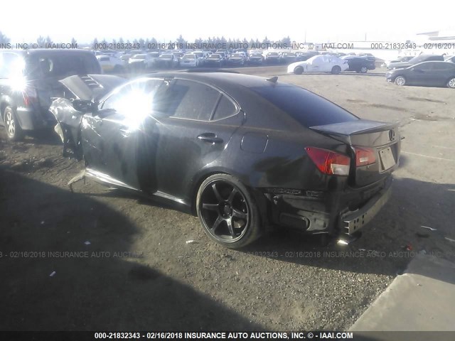 JTHBP5C27B5009720 - 2011 LEXUS IS F BLACK photo 3