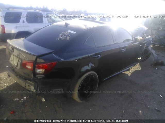 JTHBP5C27B5009720 - 2011 LEXUS IS F BLACK photo 4