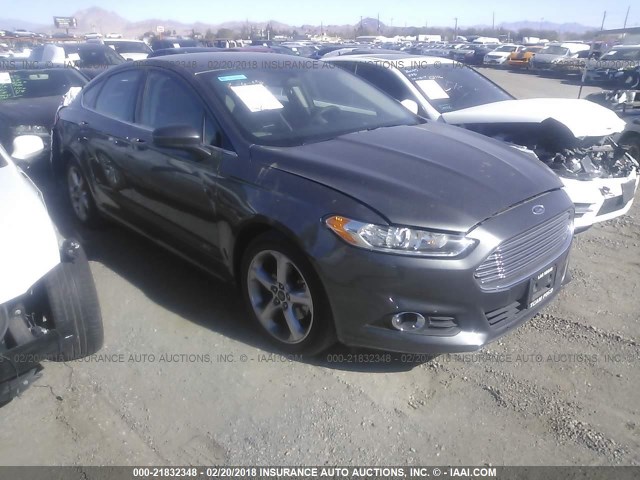 3FA6P0G71GR195079 - 2016 FORD FUSION S GRAY photo 1