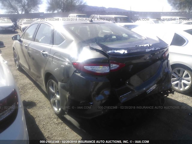 3FA6P0G71GR195079 - 2016 FORD FUSION S GRAY photo 3