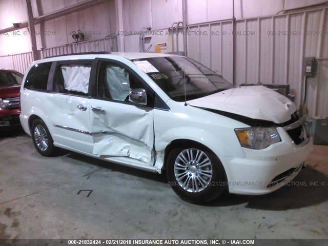 2C4RC1CG7DR531575 - 2013 CHRYSLER TOWN & COUNTRY TOURING L WHITE photo 1