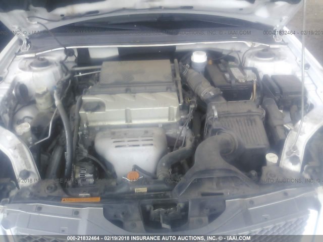 4A32B2FF2BE023051 - 2011 MITSUBISHI GALANT FE WHITE photo 10