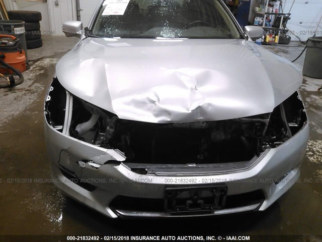 1HGCR6F33EA003422 - 2014 HONDA ACCORD HYBRID SILVER photo 6