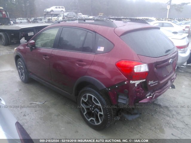 JF2GPABC4G8226983 - 2016 SUBARU CROSSTREK PREMIUM ბურგუნდია ფოტო 3