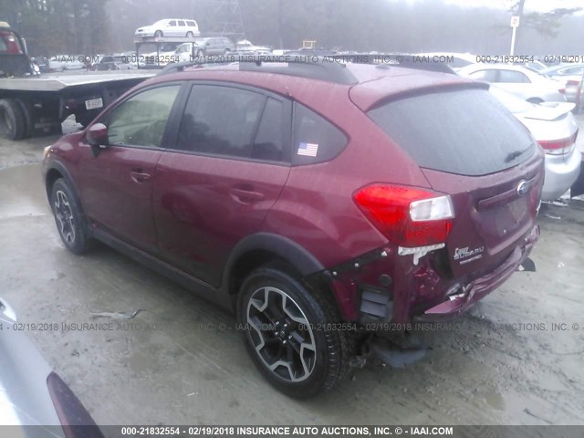 JF2GPABC4G8226983 - 2016 SUBARU CROSSTREK PREMIUM BURGUNDY photo 3