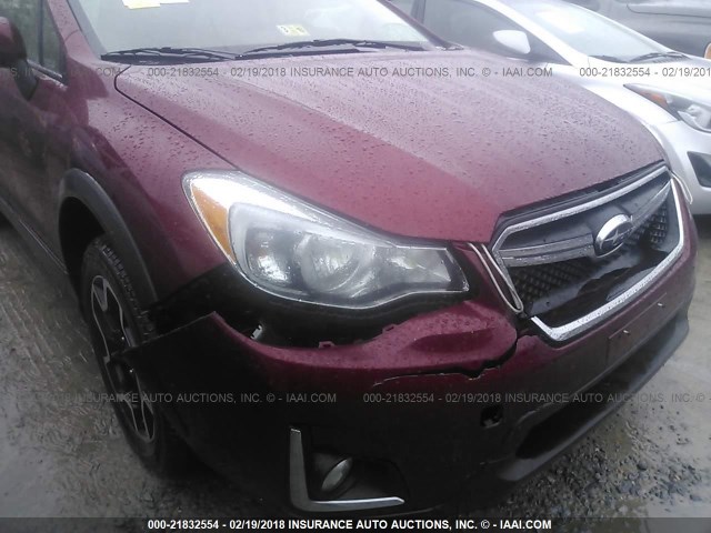 JF2GPABC4G8226983 - 2016 SUBARU CROSSTREK PREMIUM BURGUNDY photo 6