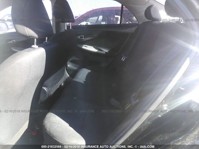 1NXBU4EE5AZ368351 - 2010 TOYOTA COROLLA S/LE/XLE BLACK photo 8