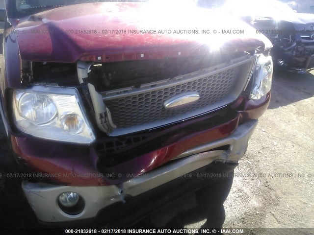 1FTPW12V07KC59369 - 2007 FORD F150 SUPERCREW RED photo 6