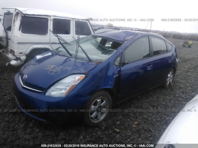 JTDKB20U497892842 - 2009 TOYOTA PRIUS BLUE photo 2