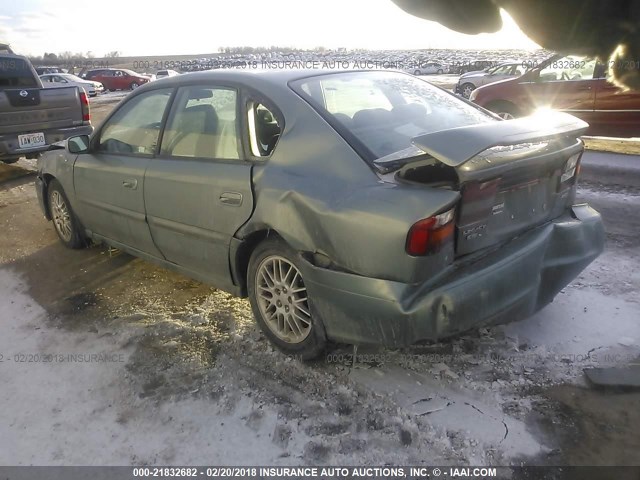 4S3BE635337214206 - 2003 SUBARU LEGACY L/L SPECIAL GREEN photo 3