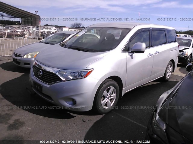 JN8AE2KP5D9068361 - 2013 NISSAN QUEST S/SV/SL/LE SILVER photo 2