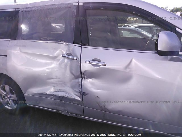 JN8AE2KP5D9068361 - 2013 NISSAN QUEST S/SV/SL/LE SILVER photo 6