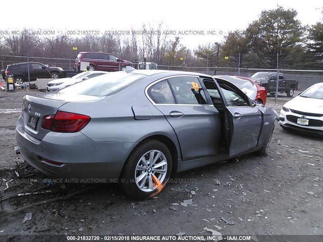 WBA5A7C54GG642108 - 2016 BMW 528 XI GRAY photo 4