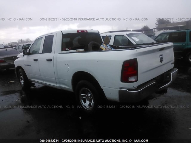 1C6RD6FP8CS262643 - 2012 DODGE RAM 1500 ST WHITE photo 3