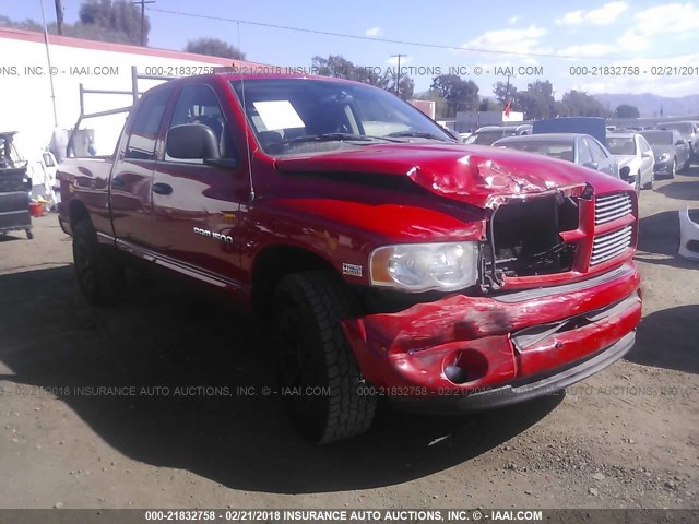 1D7HA18D84S516426 - 2004 DODGE RAM 1500 ST/SLT RED photo 1