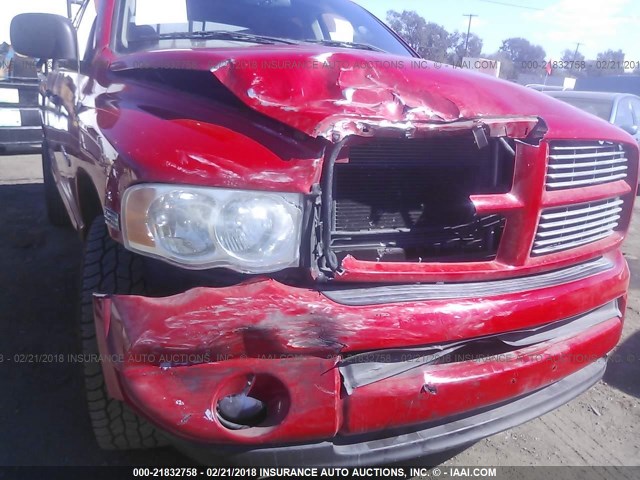 1D7HA18D84S516426 - 2004 DODGE RAM 1500 ST/SLT RED photo 6