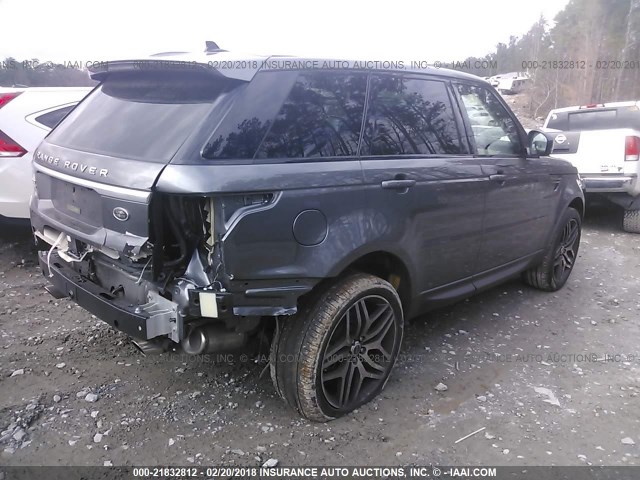 SALWG2VF7FA616563 - 2015 LAND ROVER RANGE ROVER SPORT HSE GRAY photo 4