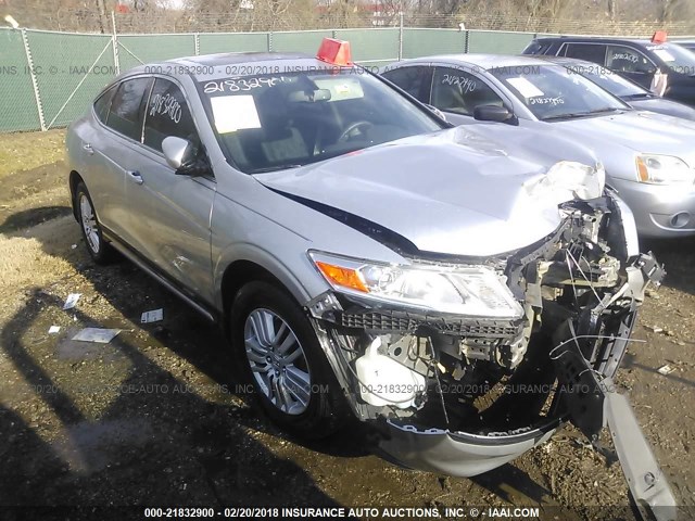 5J6TF3H39EL000087 - 2014 HONDA CROSSTOUR EX SILVER photo 1