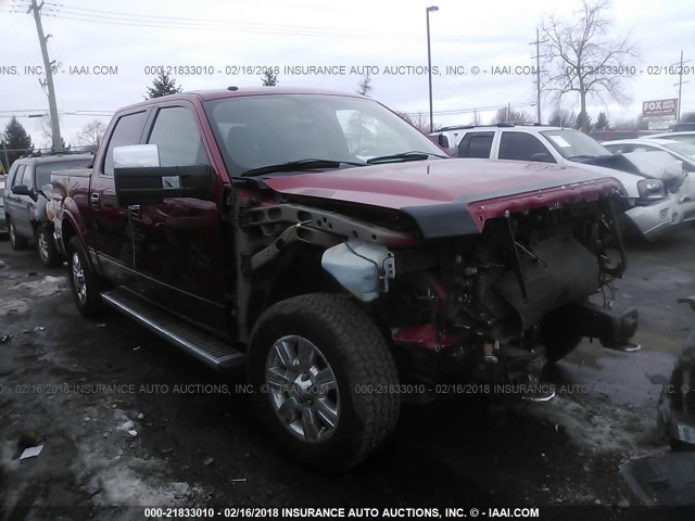 1FTFW1EV4AKA60615 - 2010 FORD F150 SUPERCREW RED photo 1