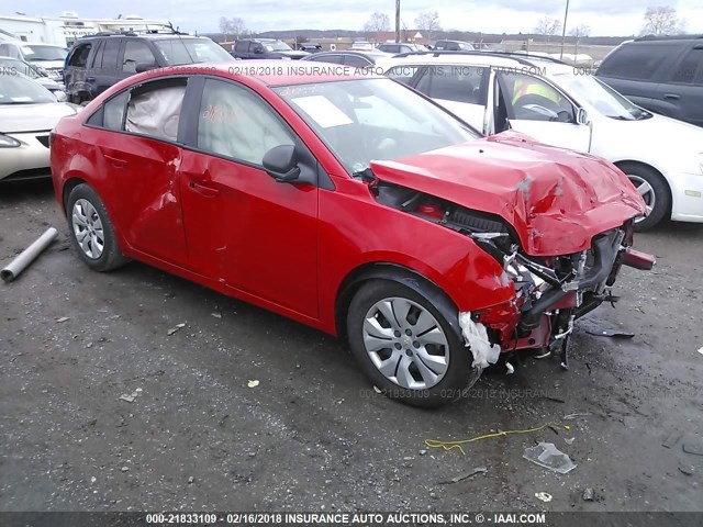 1G1PC5SG1G7173095 - 2016 CHEVROLET CRUZE LIMITED LS RED photo 1