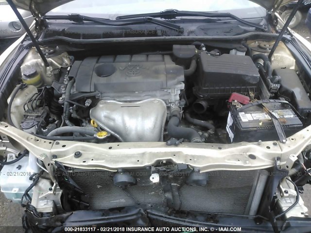 4T1BF3EK9AU099507 - 2010 TOYOTA CAMRY SE/LE/XLE 金色 照片 10