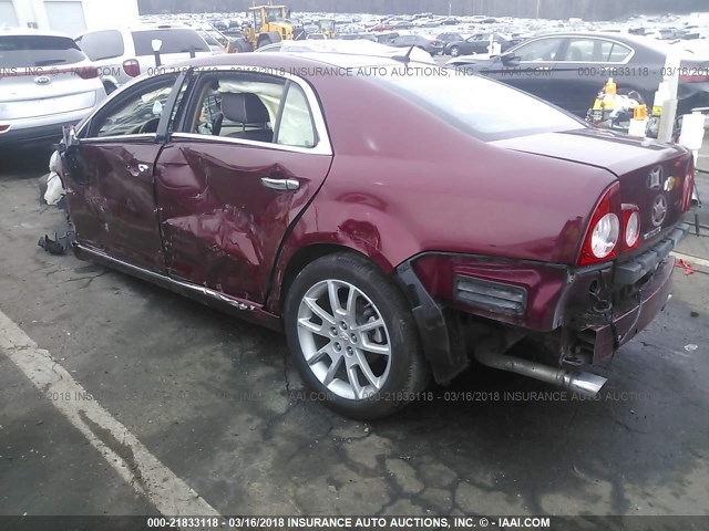 1G1ZE5E79BF223917 - 2011 CHEVROLET MALIBU LTZ 红色 照片 3