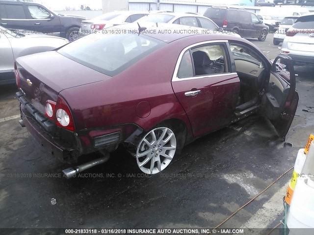 1G1ZE5E79BF223917 - 2011 CHEVROLET MALIBU LTZ 红色 照片 4