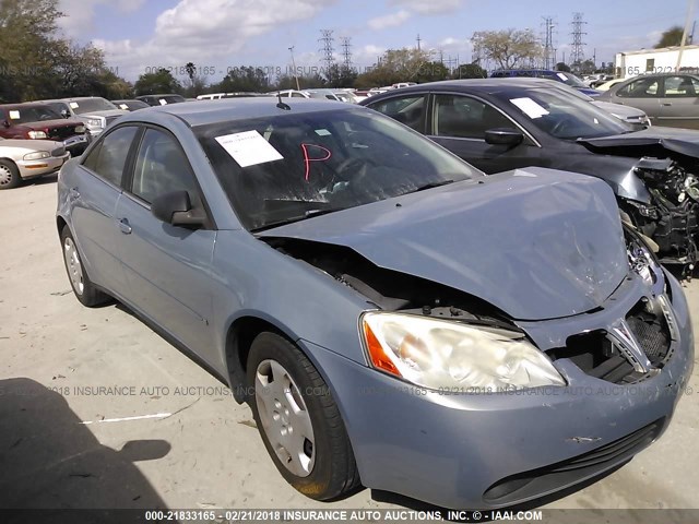1G2ZF57B084271725 - 2008 PONTIAC G6 VALUE LEADER/BASE BLUE photo 1