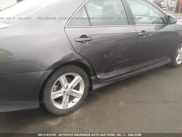 4T1BF1FK6DU219867 - 2013 TOYOTA CAMRY L/SE/LE/XLE GRAY photo 6