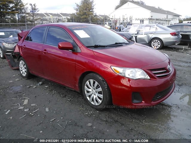 5YFBU4EE2DP174124 - 2013 TOYOTA COROLLA S/LE RED photo 1